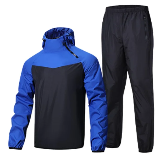

Mens Sweat Suits Running Fitness Fat Loss Body Shaping Sportswear Casual Gym Workout Matching Set