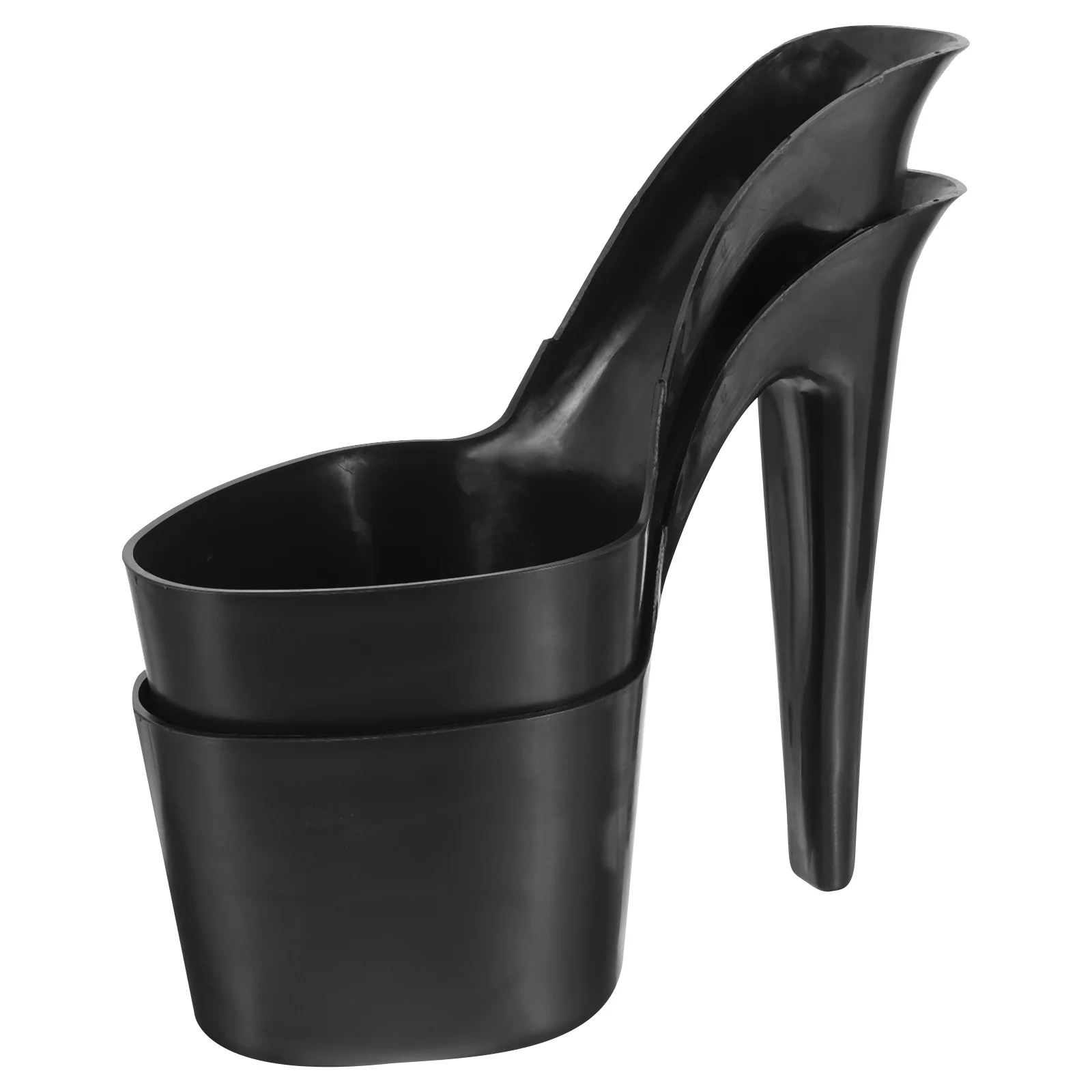 

2Pcs High Heel Design Planting Pots Plastic Planter for Succulents Indoor Outdoor Mini Flower Pots Decorative Nursery Planters