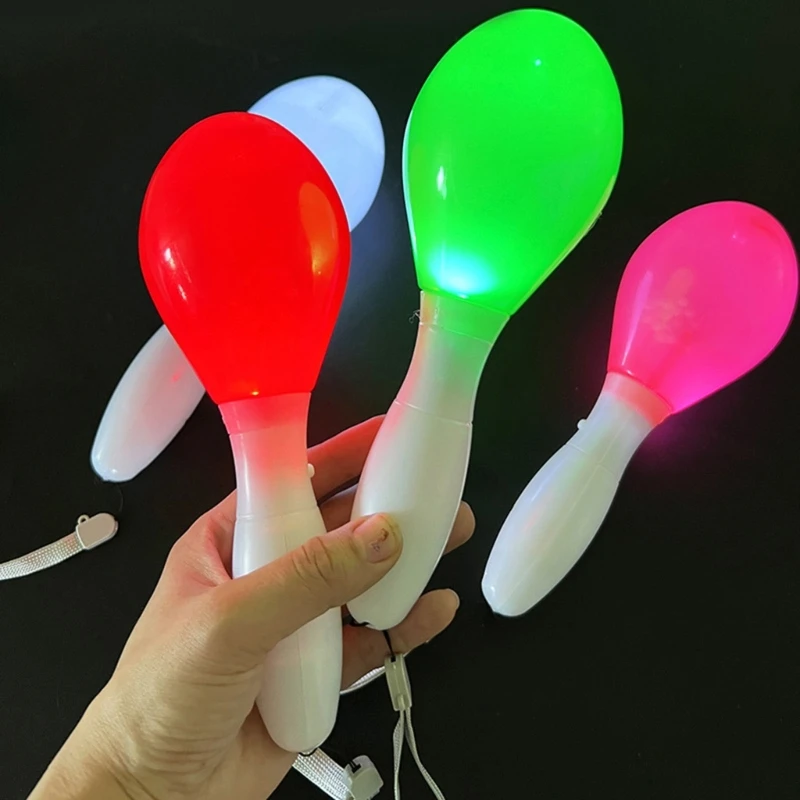 LED-Maraca-Spielzeug, leuchtet Dunkeln, Rave-Rally-Handglocken-Requisiten für Erwachsene, Partyzubehör