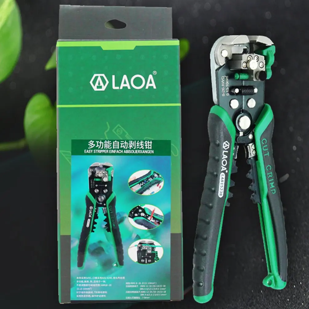 Professional Electrician Wire Tool Cable Wire Stripper Cutter Crimper Automatic Multifunctional Crimping Stripping Plier Tools