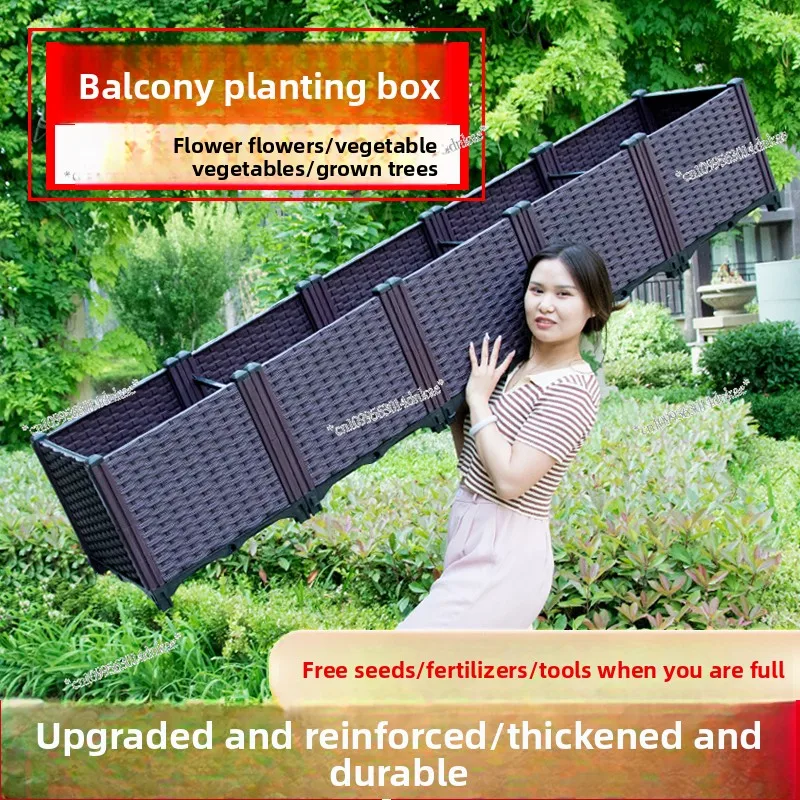 

Planting Box Special Box for Growing Vegetables Artifact Roof Extra Large Clearance Family Balcony Outdoor Deepening