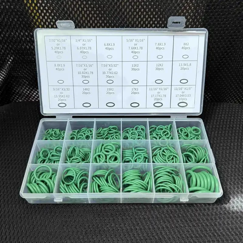 595pcs O Ring Kit set Rubber Seal O-Rings Assortment Set for high pressure water,Compressor, Automotive A/C Rubber Plumb Repair