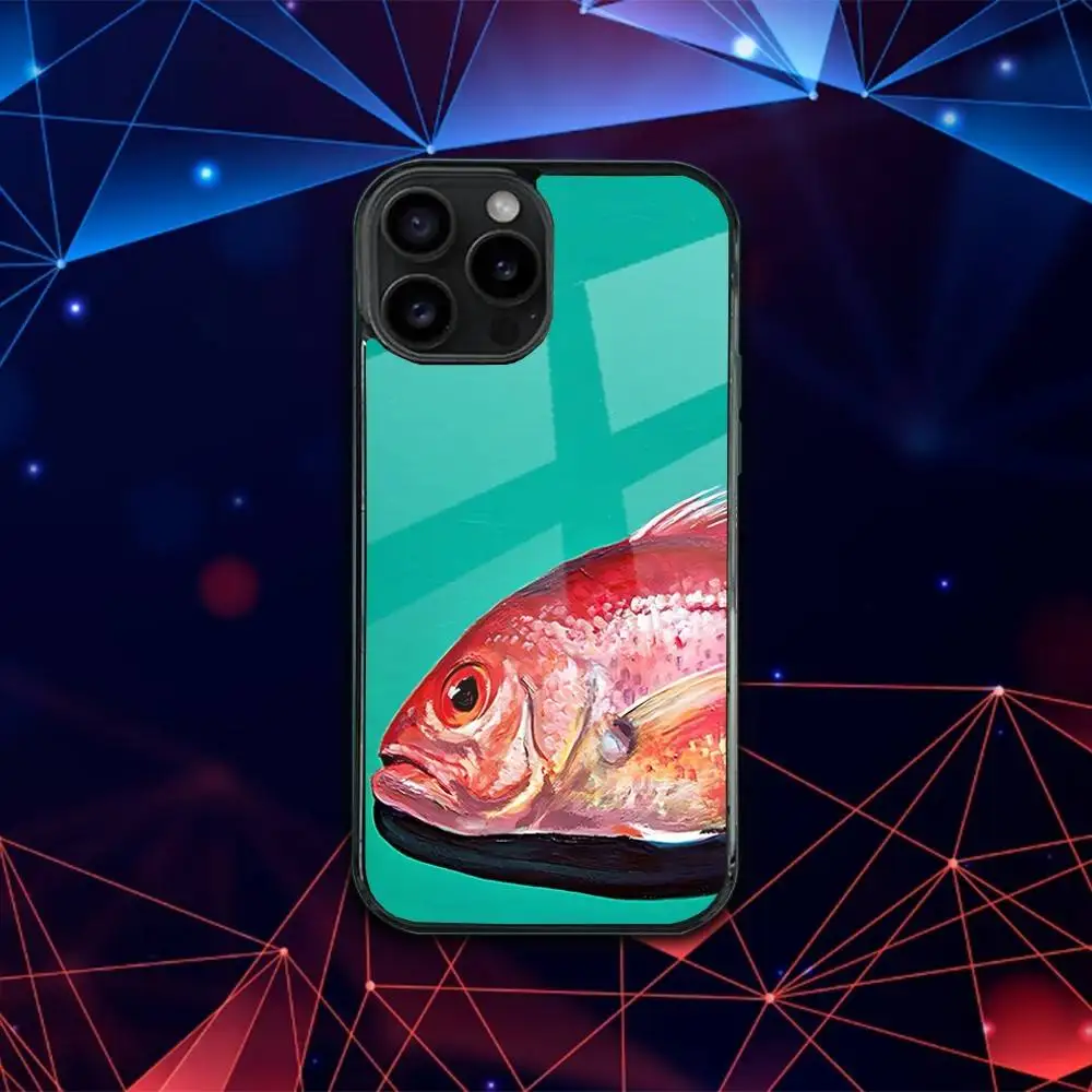 S-Sardines Art Phone Case For iPhone 17,16,15,14,13,12,11,Pro,Max,Plus,Mini,SE4,E Magnetic Magsafe Wireless Charging