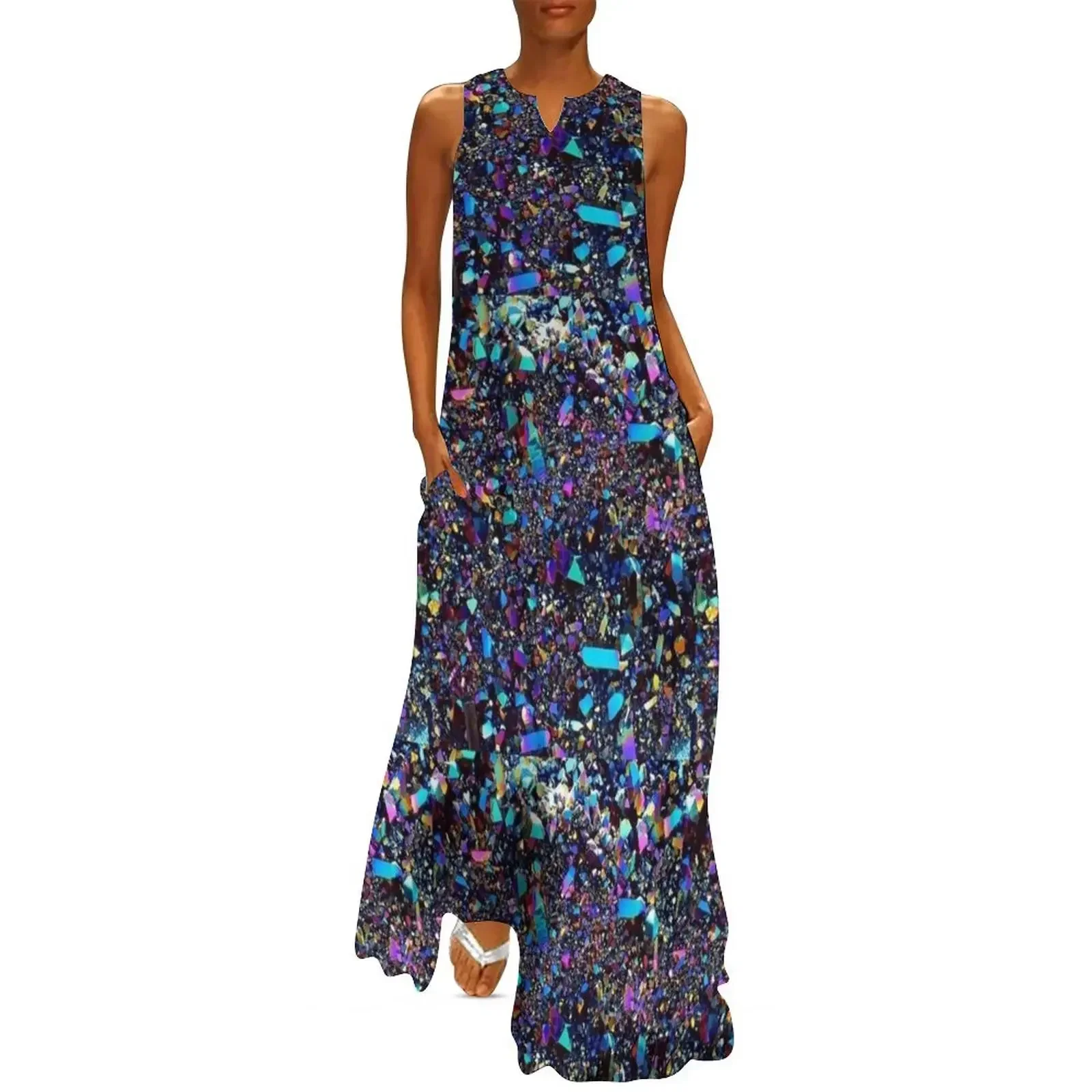 

Titanium Aura Quartz Long Dress dresses korean style Dress for pregnant women Clothing female Dress