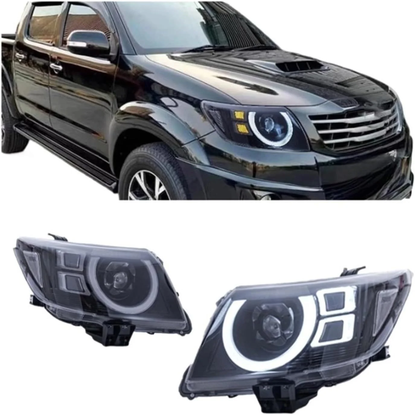 Car modification accessories suitable for Toyota Hilux 2013, supporting headlights, steering wheel, etc