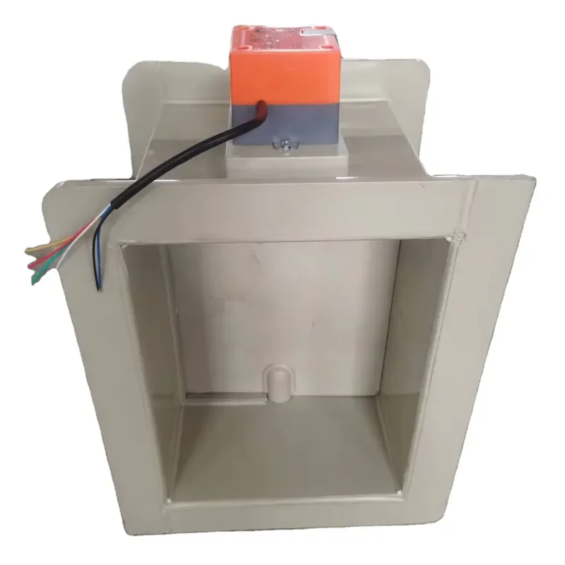 PP square Motorized air Duct Volume Control Damper
