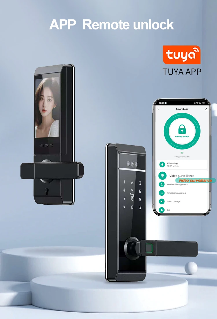 

Tuya Wi-Fi камера с пальмовым веном, умный замок с отпечатками пальцев, 3D распознавание лиц, пароль по отпечатку пальца, умный дверной замок