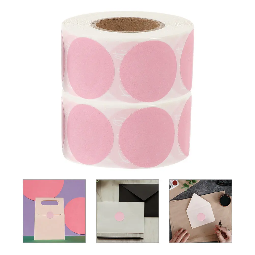 

2 Rolls Dot Stickers Self-Adhesive Circle Labels for Packaging of Orders Seal Envelopes Classification Organization Home Storage