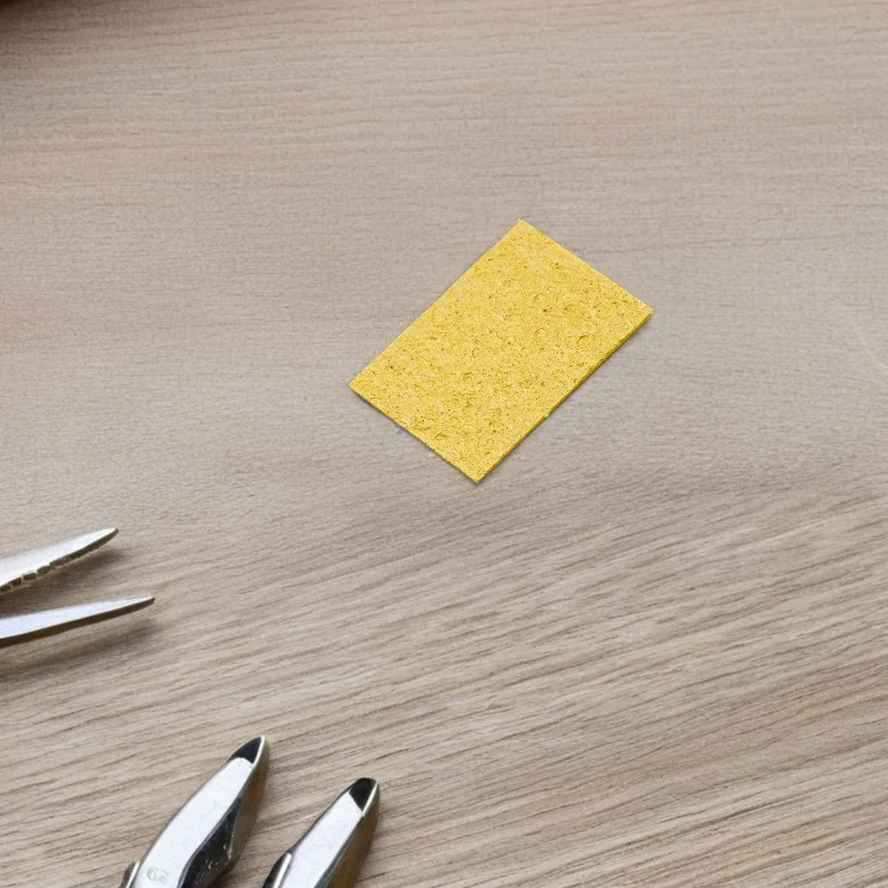 30Pcs Soldering Iron Cleaning Sponge High Temperature Resistant Replacement Sponge for Soldering Tip Maintenance Precision