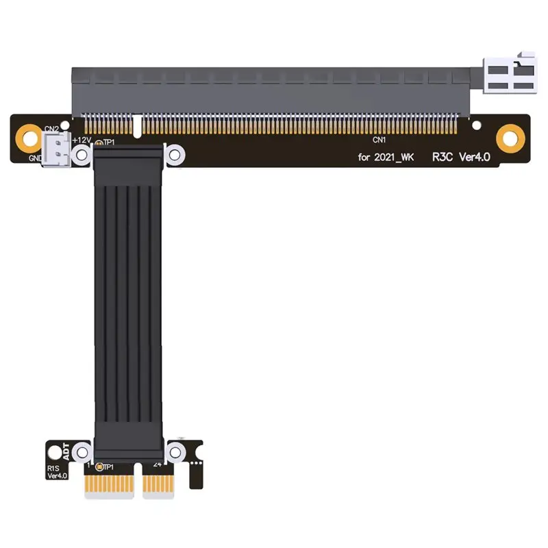 

New Arrivals-WK Riser Adapter Pcie Riser Card PCI-E 4.0 X16 To X1 Graphics Card Extension Cable GPU 35CM For AMD For Comp