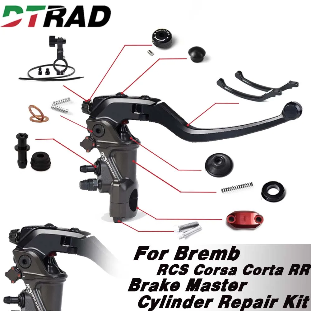For RCS 19 Corsa Corta RR Front Brake Pump Master Radial Brake Piston Plunger Repair Kit For Bremb Cylinder Replacement Kit Seal