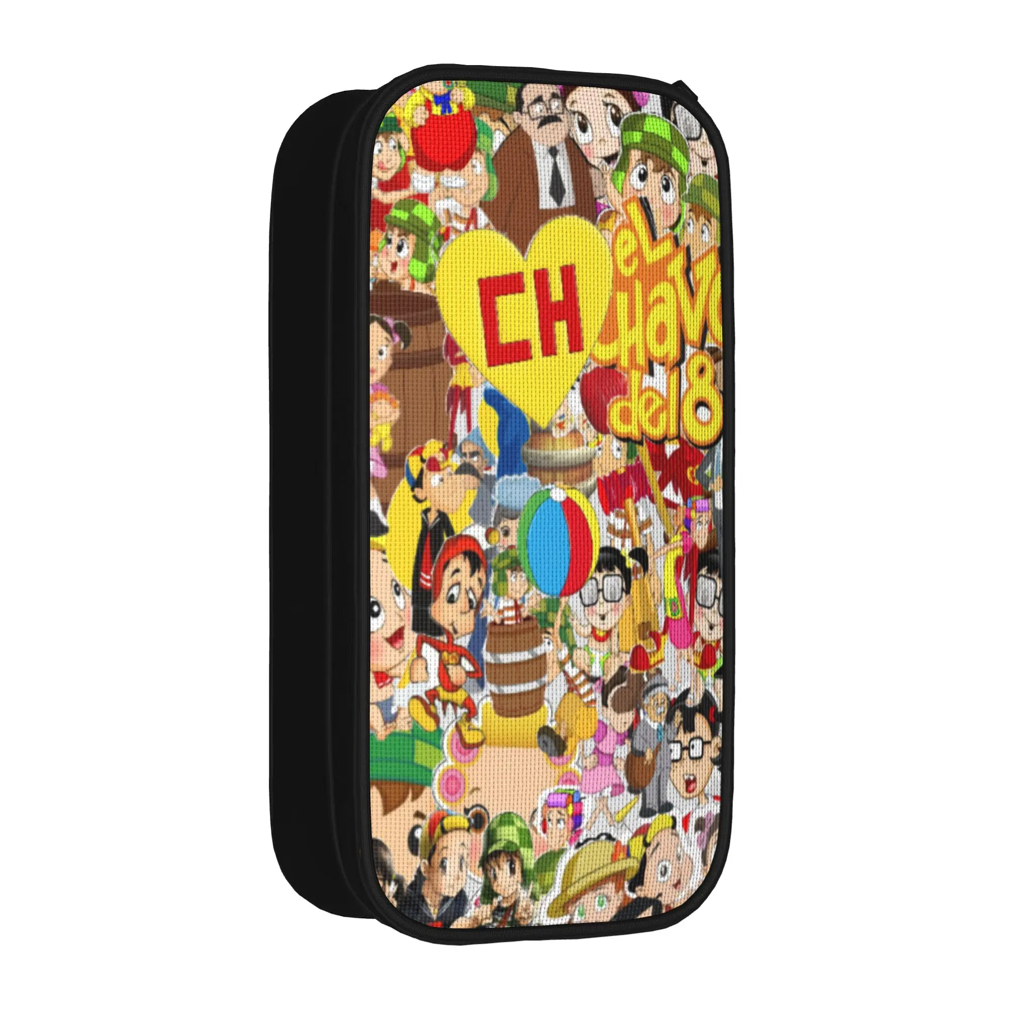 El Toxico - El Chavo Del Ocho  Pencil Cases Creative   Pen Bag Girls Boys Large Storage Students School Zipper Pencilcases