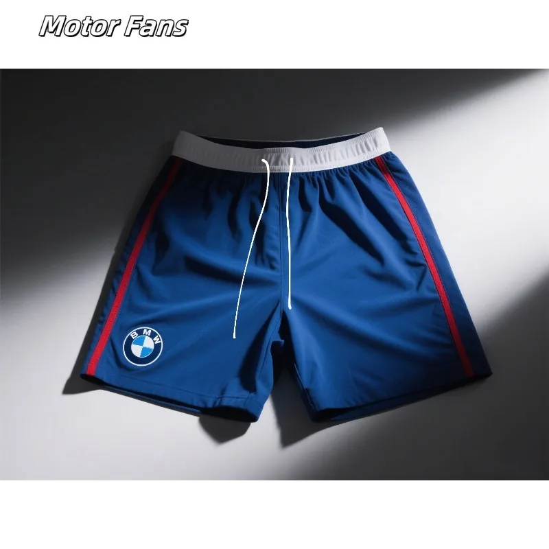 Motor Fans 2025 Summer New Classical BMW Outdoor Warm Up Sport Training Shorts Quick Drying Breathable Shorts