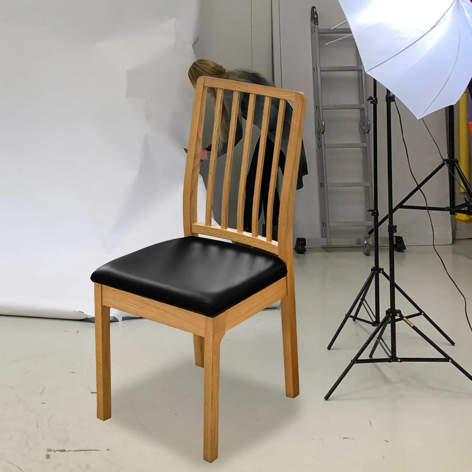 

Chair Seat Cover Artificial Waterproof Washable Stretch Dining Room Slipcover Comfortable Modern Protector