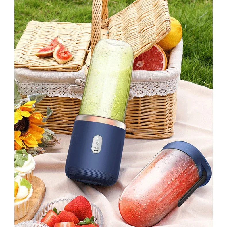 Smart Drinkware Portable Mini Juicers, 400ml Bottle Handheld Smoothie Mixer Cup Portable Fresh Juicer Blender