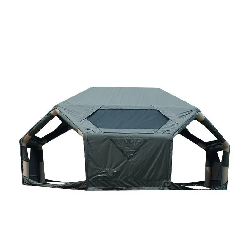 

Outdoor camping inflatable tent 20 square meters sun protection wind protection plus technology cotton camping overnight portab