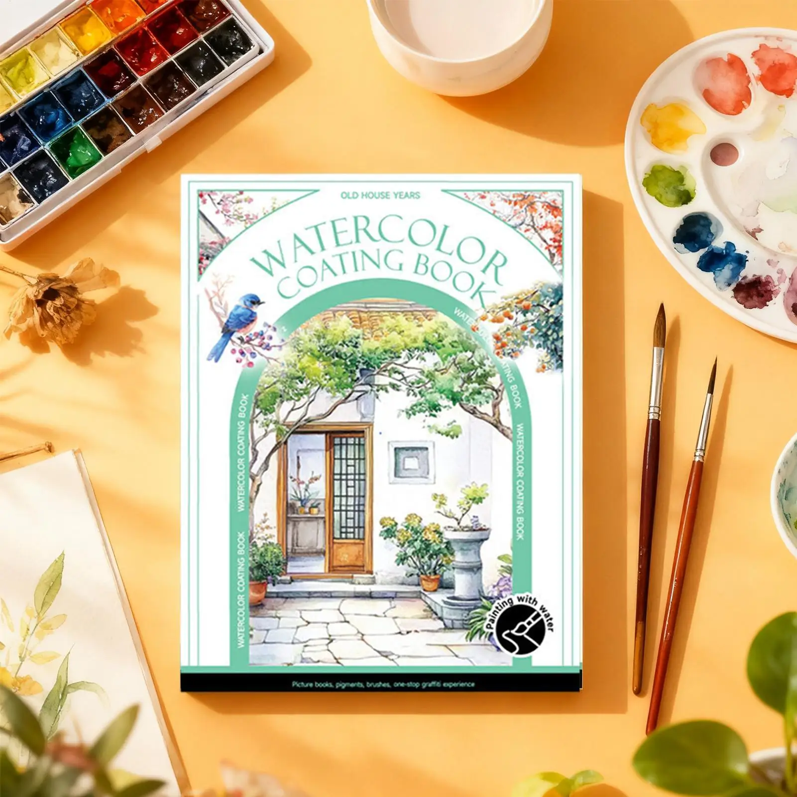 كتاب تلوين مائي 3 أضعاف محمول احترافي رسم مائي كتاب رسم للكبار للمبتدئين الفنانين السفر المدرسي المنزلي