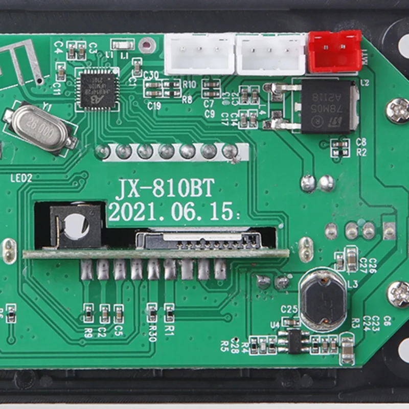 12V Bluetooth 5.0 MP3 ถอดรหัสโมดูลไร้สาย USB MP3 เครื่องเล่นช่องเสียบการ์ด TF USB FM พร้อมไมโครโฟน