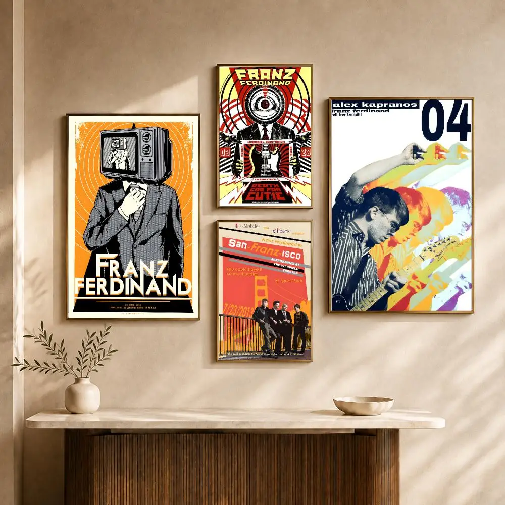 Band Franz Ferdinand Take Me Out Indie Rock Anthem Poster PP Decorative Poster Print Apartment Dorm Office Cafe Gift