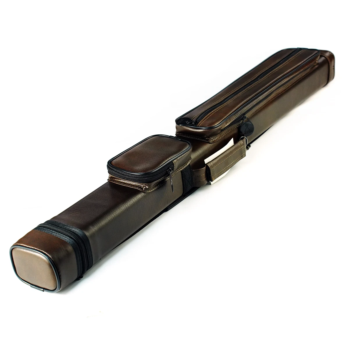 High Quality Black/Brown 5 Hole Special Design 1/2 Style Billiards Cue Box/Bag 2B3S