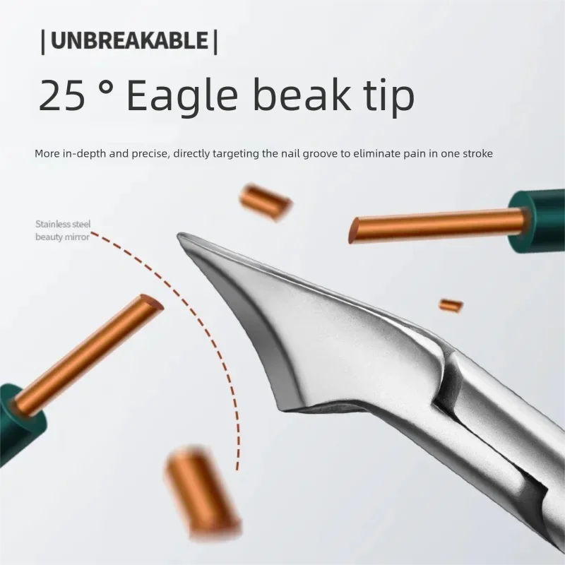 مصغرة الفولاذ المقاوم للصدأ متوهج تلميح مسمار كليبرز المتخصصة النسر منقار تلميح مسمار المتقلب بصمة الأخدود نام أداة العلاج