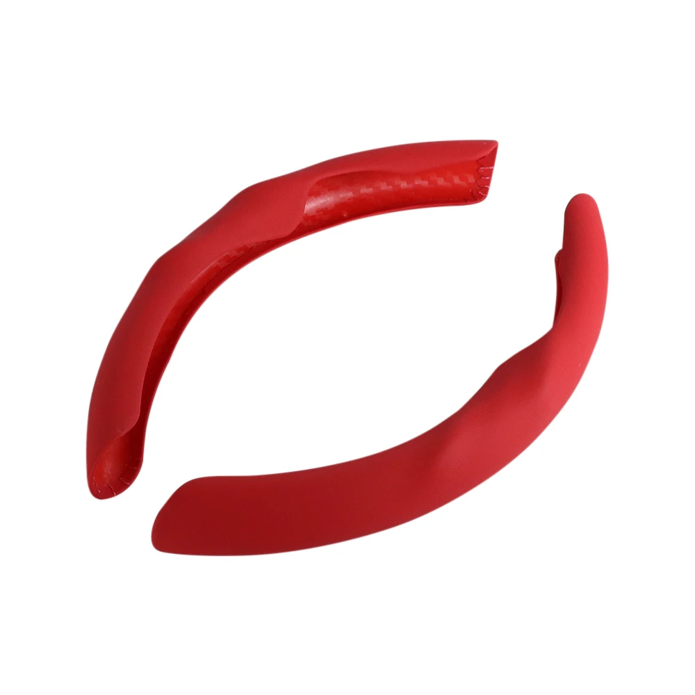 2pcs Universal 36-38CM PU Car Steering Wheel Cover Liquid Feeling Car Interior Accessories Decor Car Styling Car Handle Cover