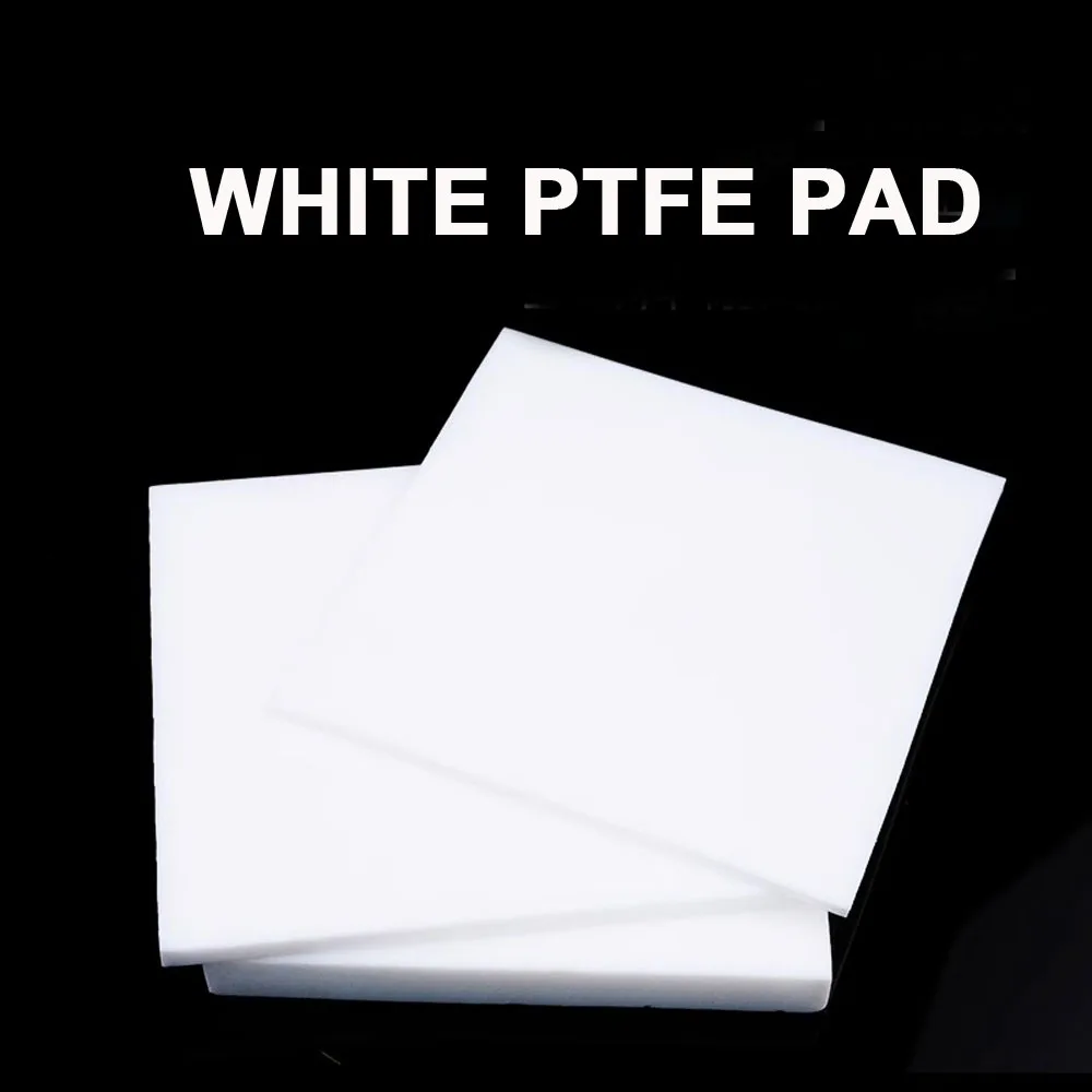 1PCS to 10PCS Width 100mm Thickness 0.5mm to 30mm Solid White PTFE Pad Polytef Pad PTFE Plate Polytef Plate PTFE Sheet