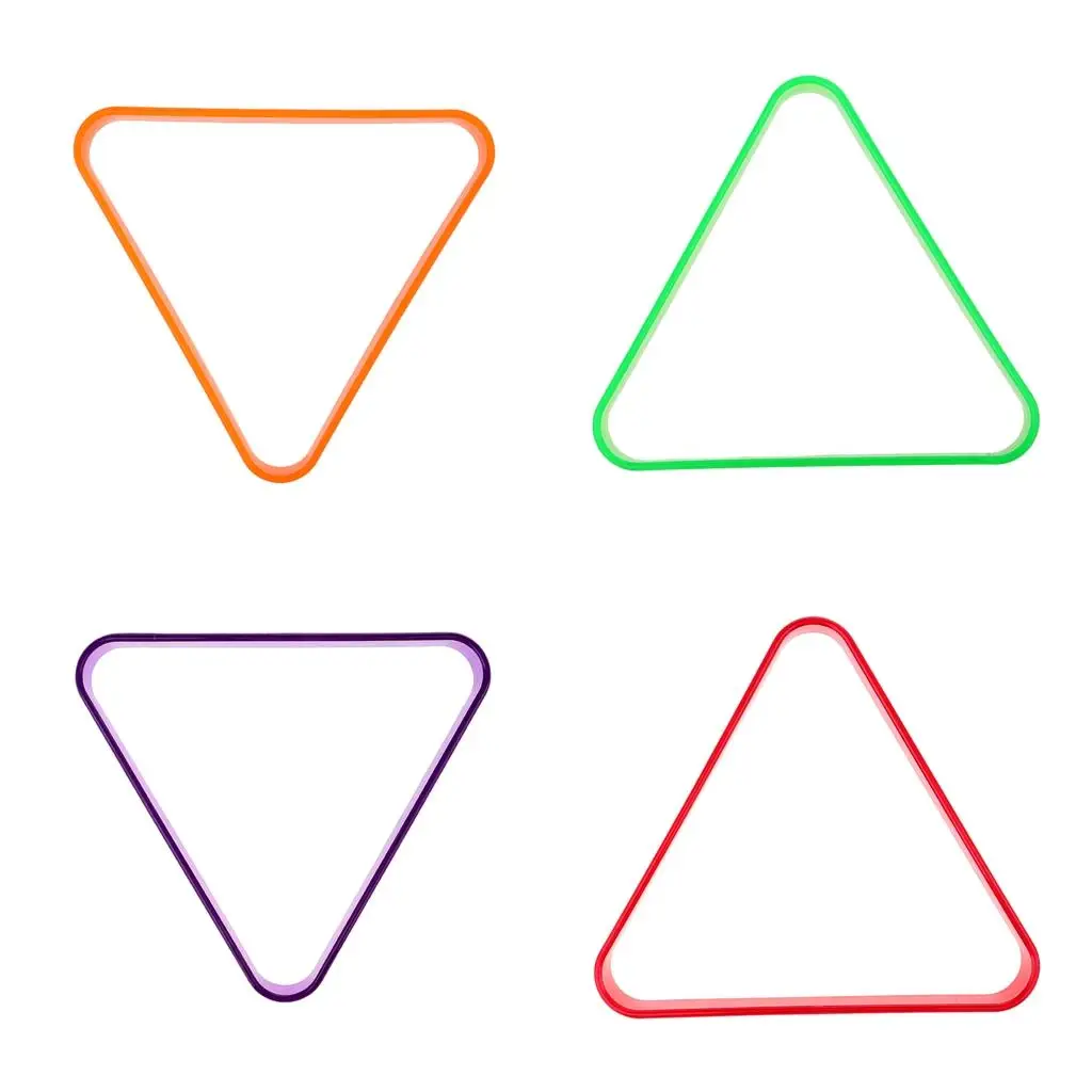 

Пластиковая треугольная стойка для 8-шарового бильярда/бильярдного стола обеспечивает прочное и стильное дополнение к вашей игровой комнате