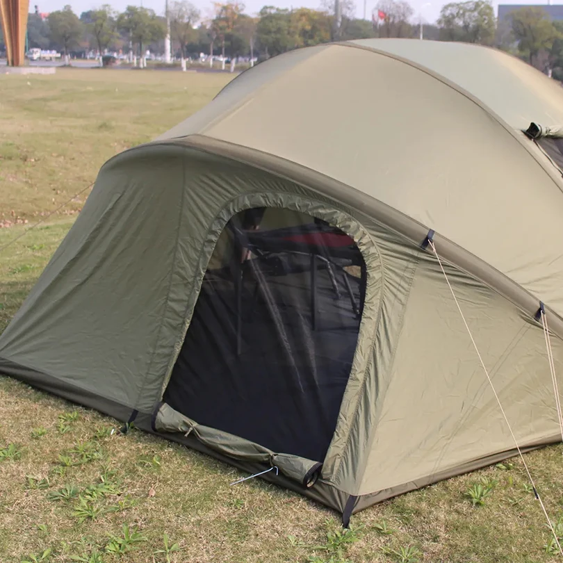 

Outdoor Bivvy Customized Logo Oxford Fabric Single Layers Airtight Tpu Tube All Season Inflatable Carp Fishing Tent for Winter