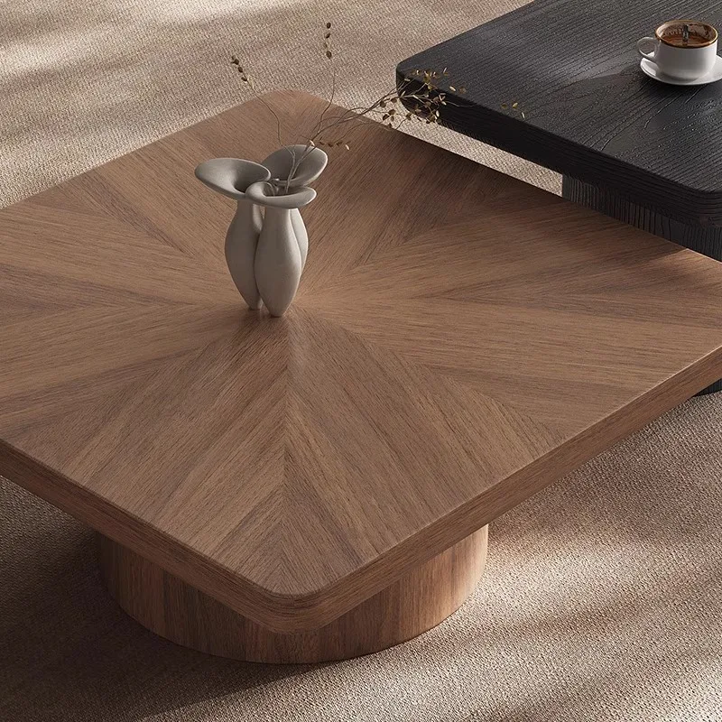 طاولة قهوة من الخشب الصلب لغرفة المعيشة الإيطالية، شقة صغيرة منزلية بتصميم إبداعي عتيق #3