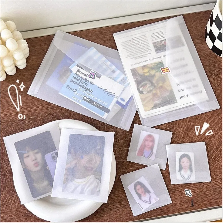 

Мини-конверт, сумка для хранения ювелирных изделий для карточек, серег, ожерелья, подарочная упаковка, сумки, свадебные приглашения, полупрозрачные конверты