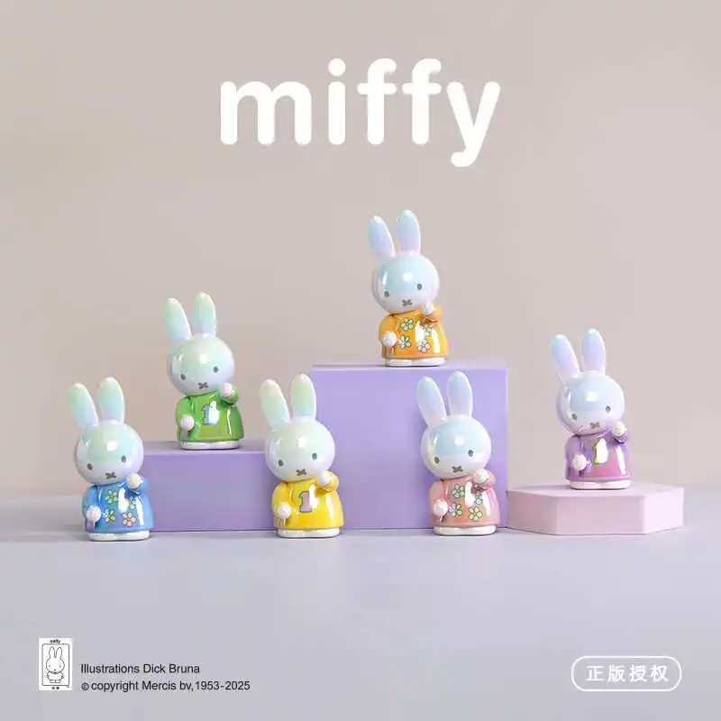 

Miffy Official Licensed Blind Box Figurines Cute Rabbit Desktop Penholder Storage Rack Desktop Decor Gift For Anime Collectors