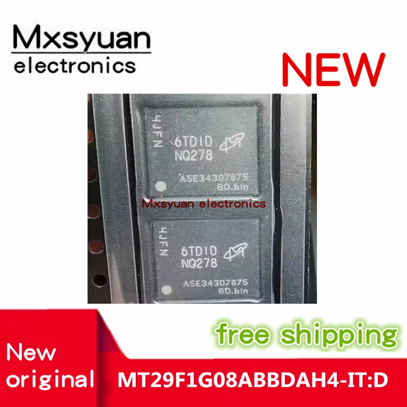 

10PCS New original MT29F1G08ABBDAH4 NQ278 MT29F1G08ABBDAH4-IT:D BGA-63 MT29F1G08ABBDAH4-IT D BGA63 MT29F1G08ABBDA Code NQ278