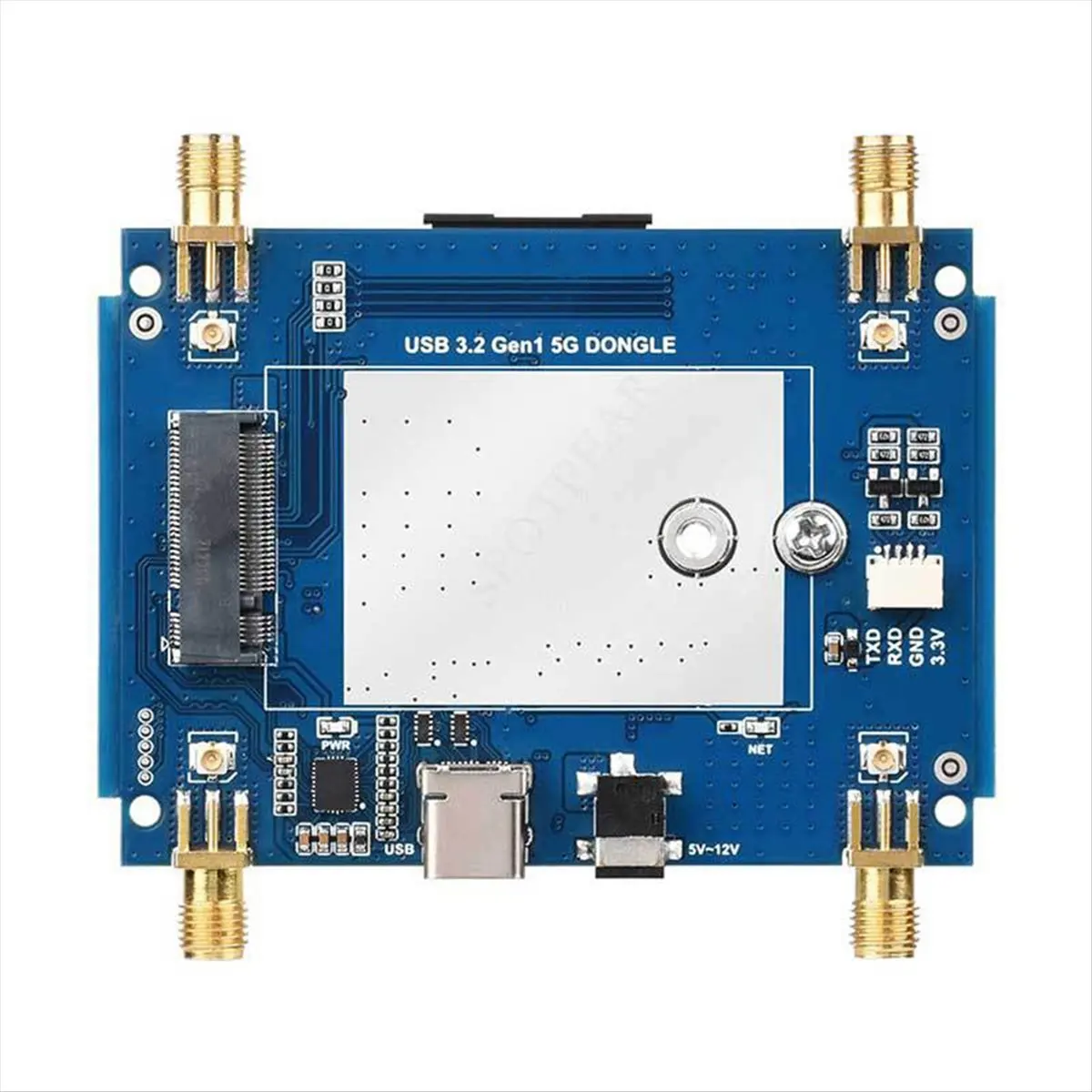 AC※▼●1347-5G M.2 Key B USB Adapter Dongle for SIM8202/SIM8262/RM520/RM530 Modules USB 3.2 to M.2