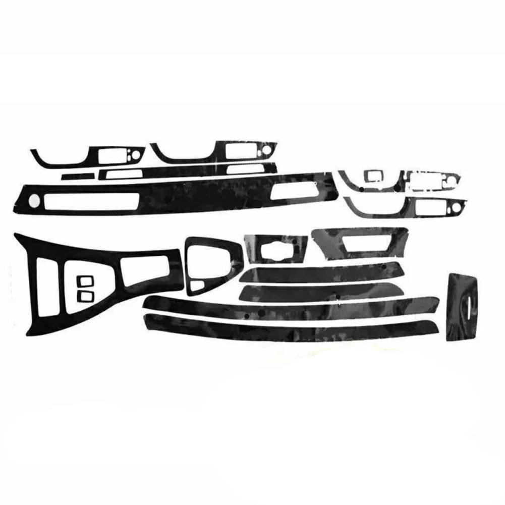 Sleek Gloss Black Interior Wrap Trim Decal for BMW 3 Series E90 E92 E93 2005 2012, Instantly Upgrade Your Car's Appearance