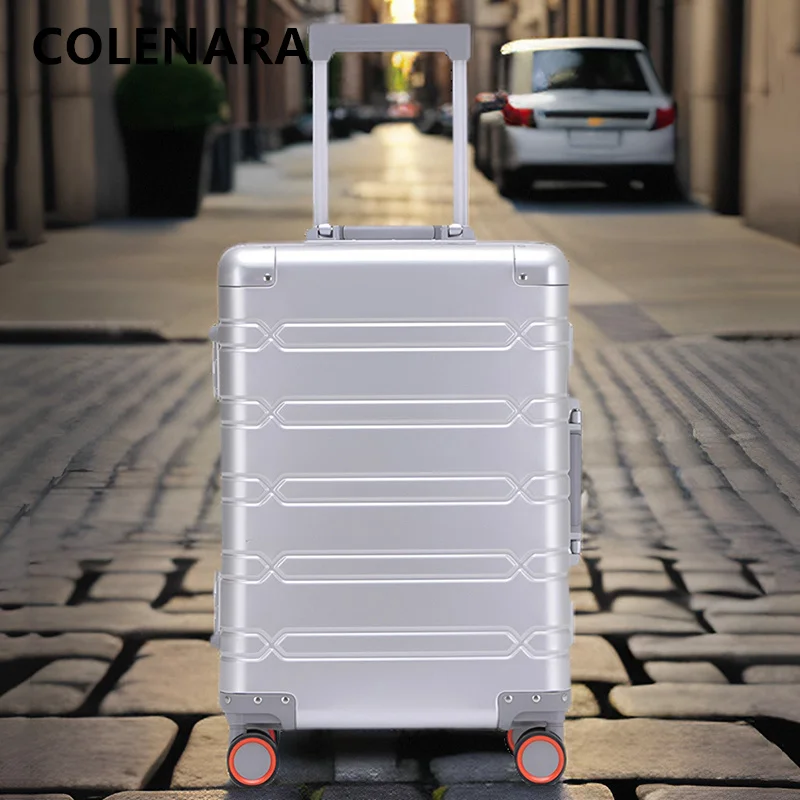 

COLENARA Carry-on Travel Luggage 20 Inch Boarding Suitcase Men's Business Trolley Case 24"29"Password Box Cabin Suitcase