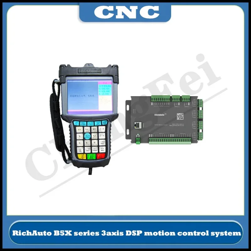 RichAuto DSP USB B51E 3 محاور CNC غير متصل تحكم لآلة الحفر آلة النجارة خطوة التحكم المؤازر Cyclmotion