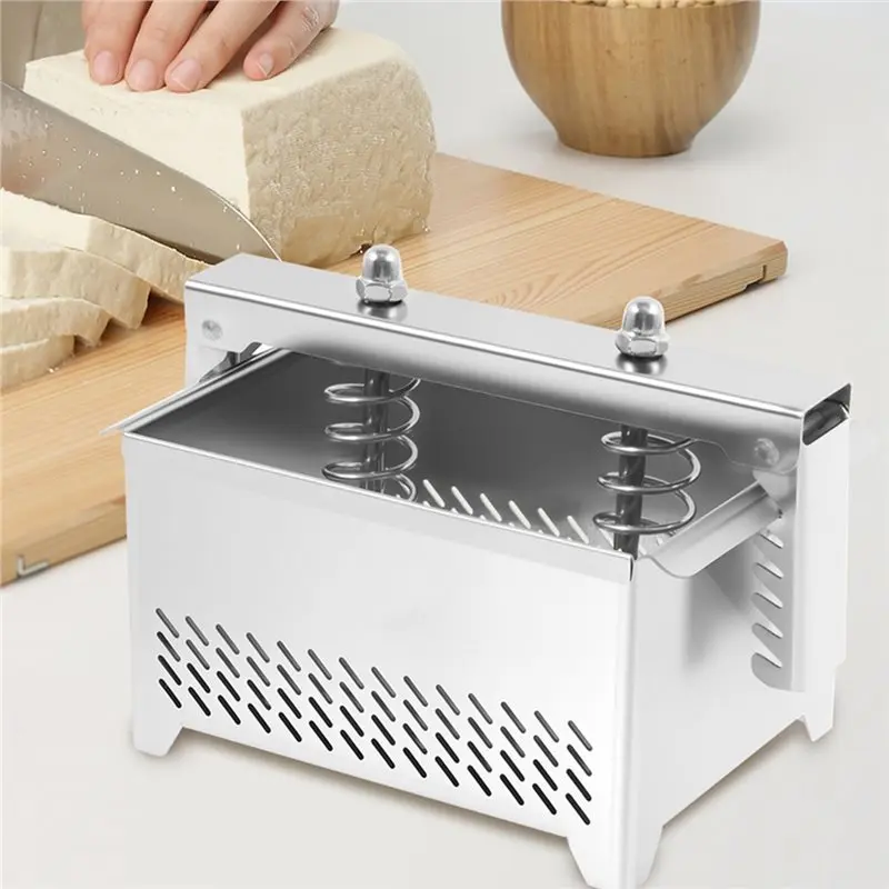 أداة صنع الجبن ABMS-Tofu من الفولاذ المقاوم للصدأ مع قماش مرشح-فاصل مصل اللبن وصانع بانير لقالب المطبخ DIY