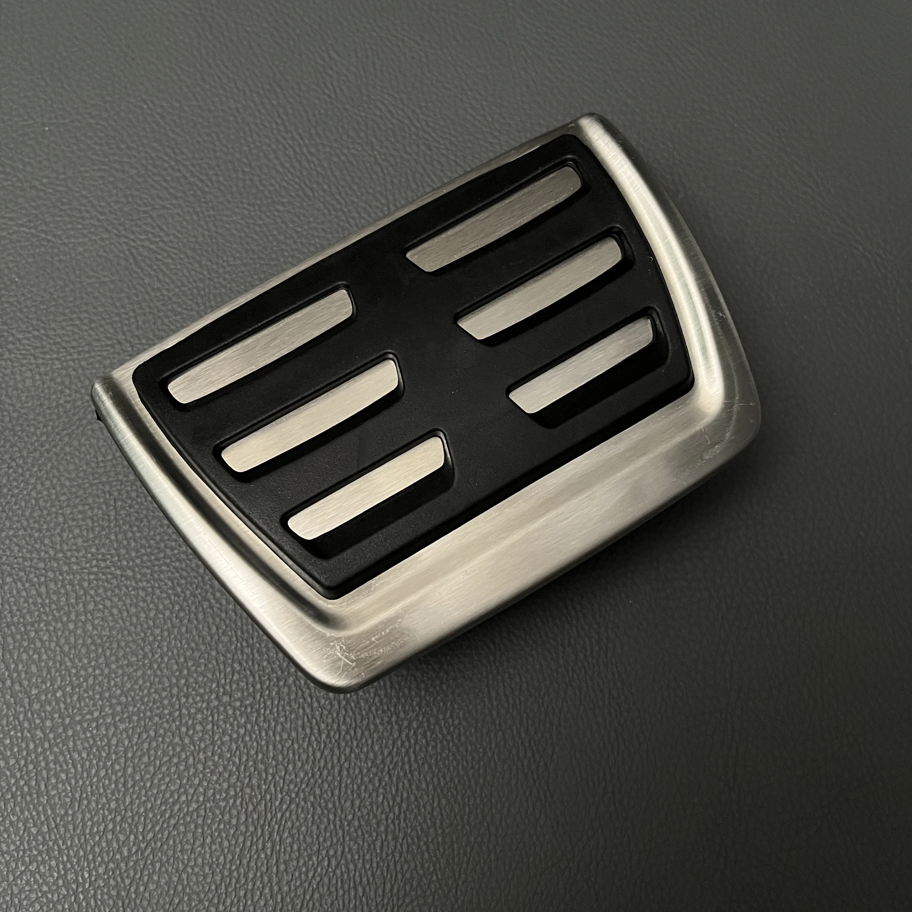 3-teiliges Set für Audi A6 C8 2019 2020 Edelstahl AT Limousine Auto Edelstahl Gaspedal Bremspedal Fußstützenpedal Auto-Pedalabdeckung – Detail 6
