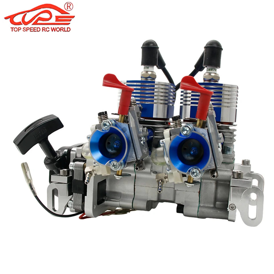 58cc Counterclockwise Rotating Twin-cylinder Gas Engine for Rc