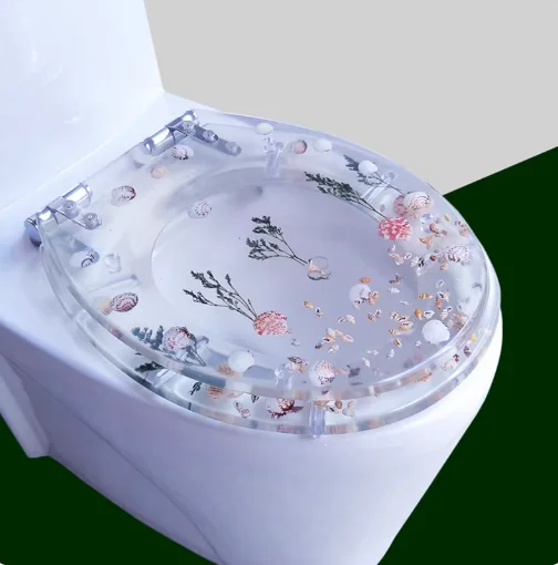 Resin toilet cover UVO type universal household cover thickened silent old-fashioned toilet board flush toilet accessorie