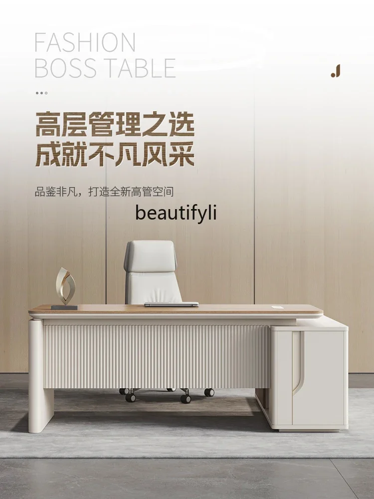 

VExecutive Desk High-End Atmospheric President Office Desk Manager Office Boss Office Furniture Desk and Chair