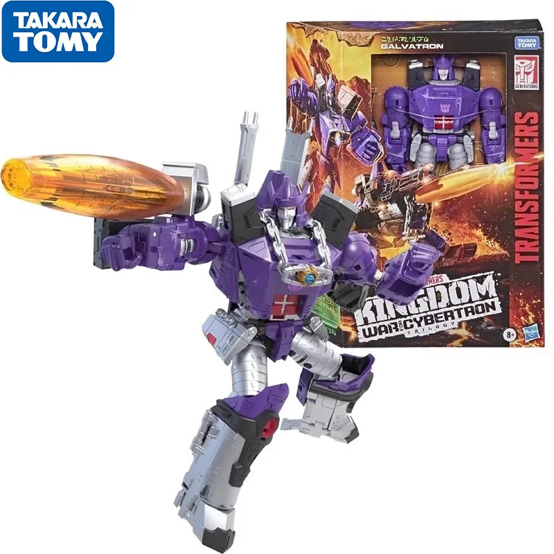 

Hasbro Transformers Kingdom War For Cybertron Leader Galvatron Anime Robot Figure Action Model Collectible Toys Gift