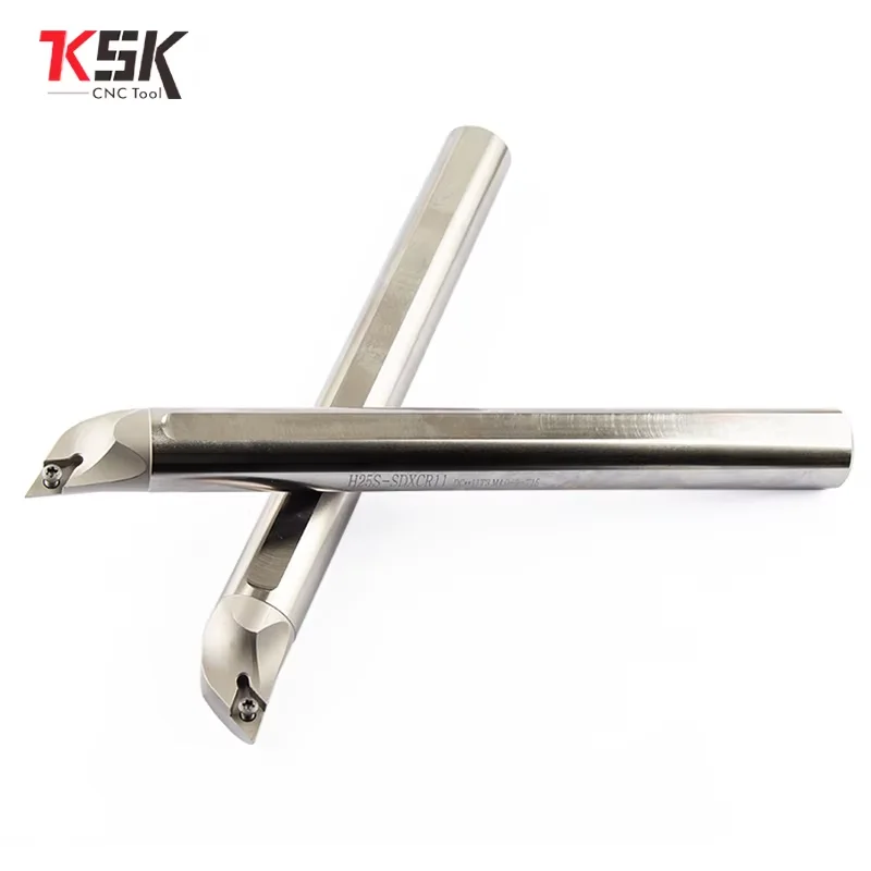 1PCS H08J H10K H12L H14M H16Q SDXCR SDUCR Strumento di tornitura antivibrante in acciaio ad alta velocità integrale per inserto in metallo duro DCGT/DCMT