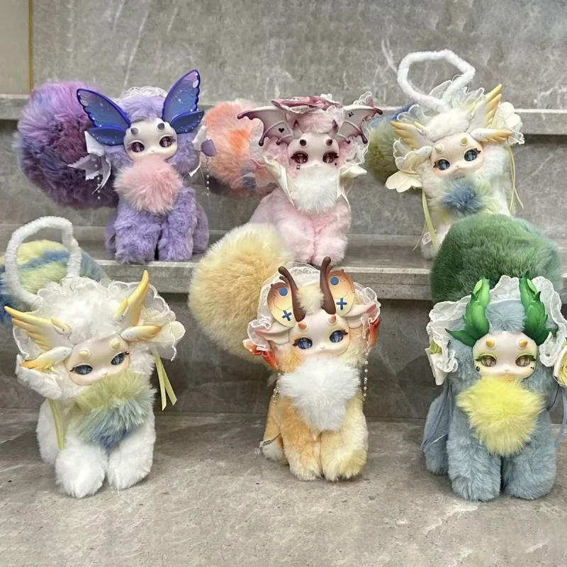 

Genuinethe First Second And Third Generations Of Rabbit Drago Series Blind Boxes Trendy Toys Figurines Cat Ornaments Cute Gifts