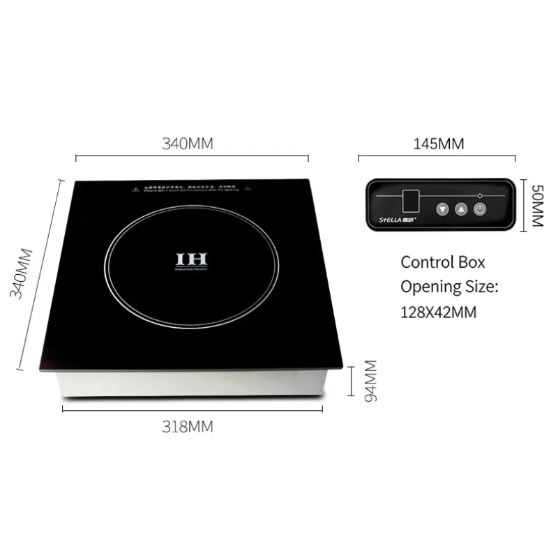 

C355 High-Power Commercial Induction Cooker Dry-Burn Protection & Waterproof Fry, Stir-Fry, Simmer & Stew All-in-One