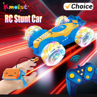 Stunt Rc Car 2.4G 4WD Gesture Sensor with Spray Deformation Sound and Light Remote Control Stunt Off-road Drift Car Toys for Kid