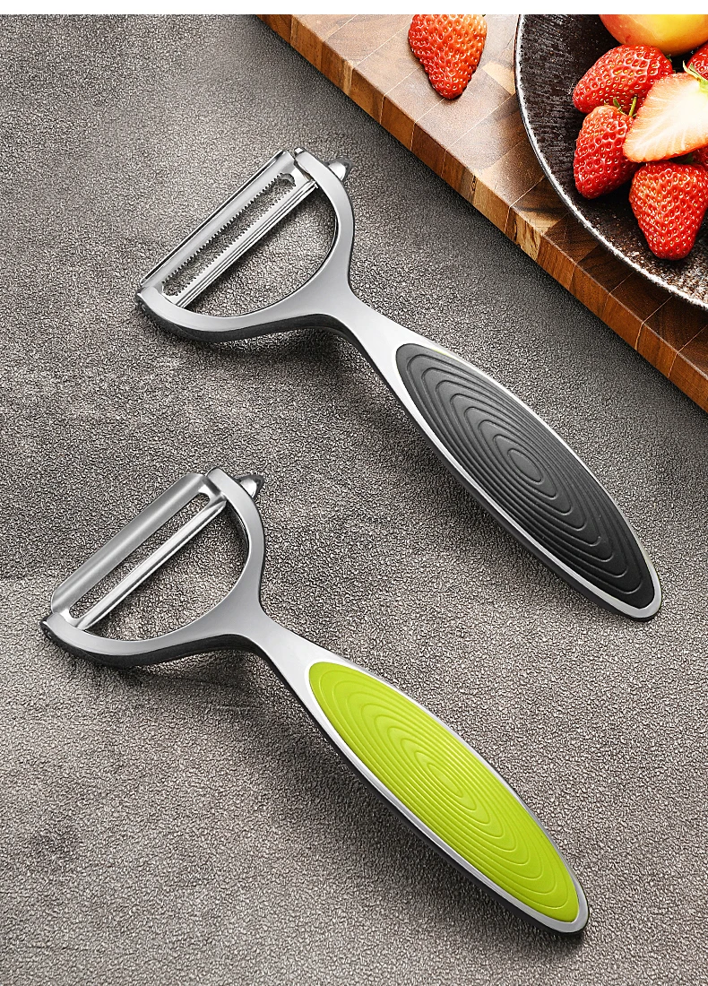 1PC Edelstahl Gemüse Schäler Kartoffel Schäler Multi-funktion Karotte Reibe Obst Werkzeuge Küche Zubehör Küche Pelador – Detail 4