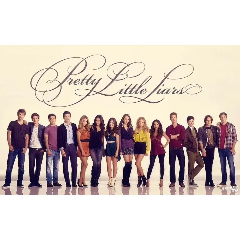 ملصق حائط من نسيج الحرير من Pretty Little Liars TV Show هدية تزيين