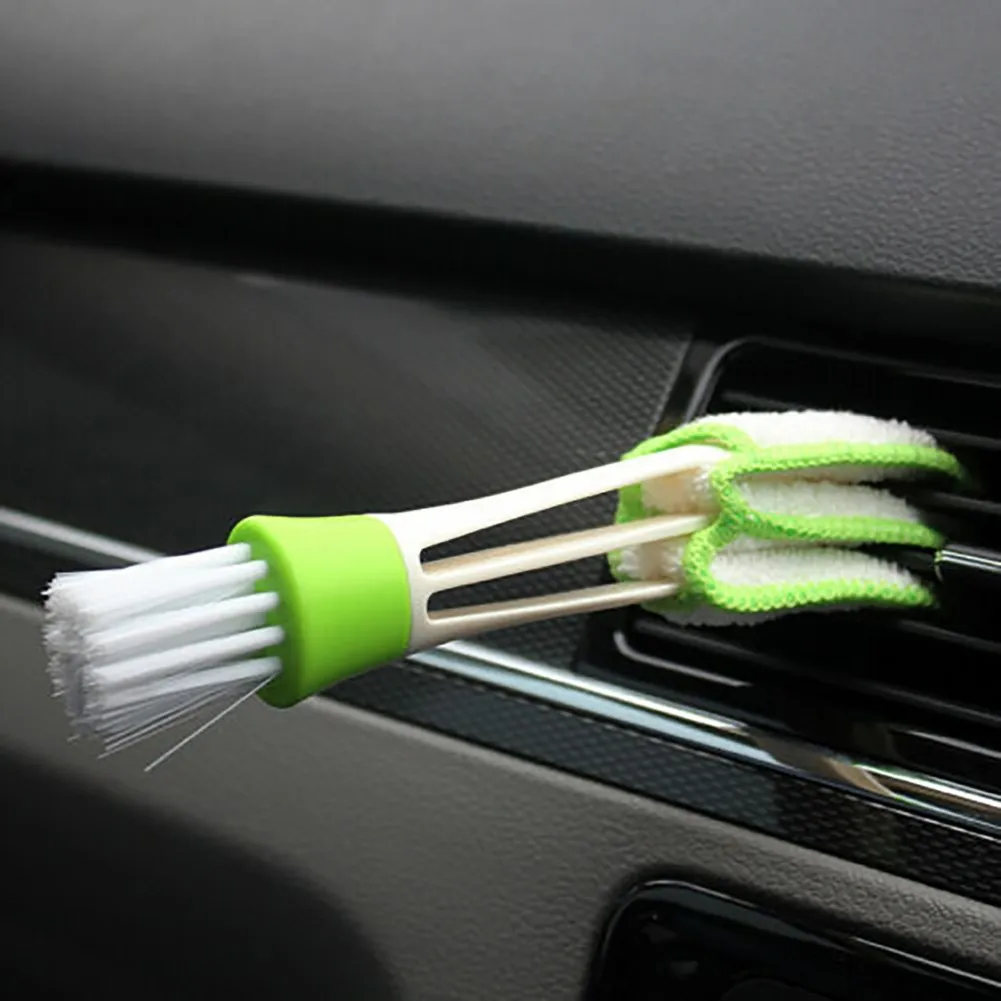 Brosse en microcarence pour évent de climatiseur de voiture, nettoyeur de calandre, accessoires automobiles, plumeau de stores de détail, outil de livres, 1x